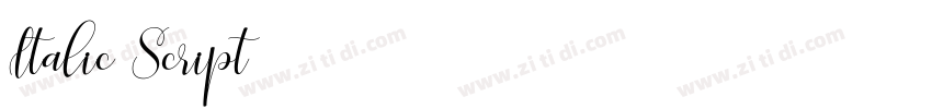 Italic Script字体转换
